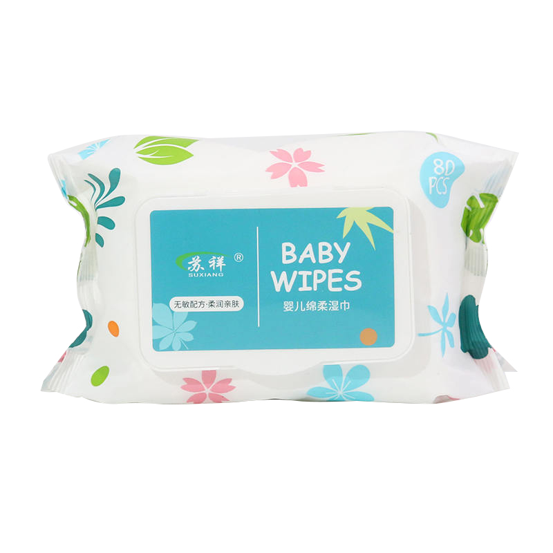 99% Purified Water Gentle Soft Baby Wipes Safe for Sensitive Skin 80PCS 