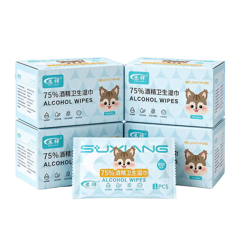 Hand Sanitizing Wipes Individual Pack Ethyl Alcohol Wipes
